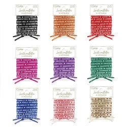 Lacets à paillettes message Girl Power