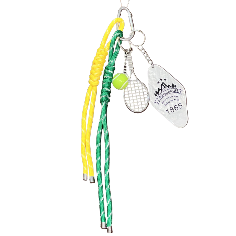 Porte-clés bijou de sac grigri tennis