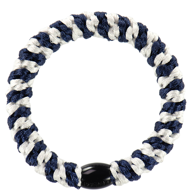 KKNEKKI White-Navy Stripe