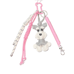 Porte-clés bijou de sac grigri chien