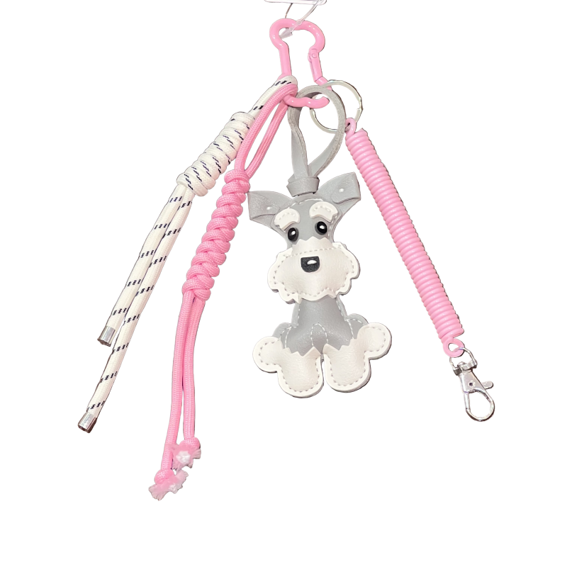 Porte-clés bijou de sac grigri chien
