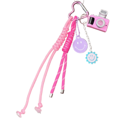 Porte-clés bijou de sac grigri appareil photo