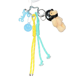 Porte-clés bijou de sac grigri ours Love