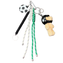 Porte-clés bijou de sac grigri ours ballon