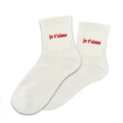 Chaussettes à paillettes je t'aime - Dstock Avignon