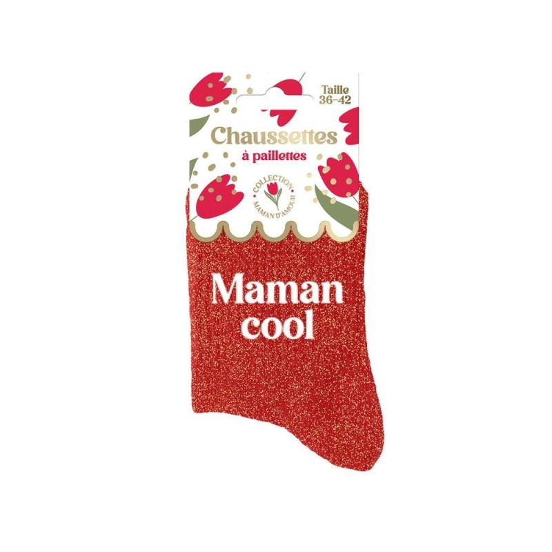 Chaussettes "MAMAN COOL"