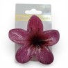 Pince à cheveux fleur violette et mauve étincelante