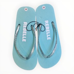 Tongs paillettes rebelle