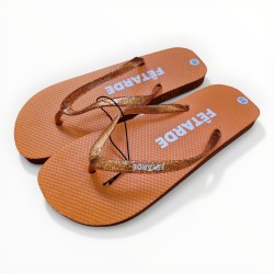 Tongs paillettes fêtarde