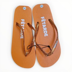 Tongs paillettes fêtarde