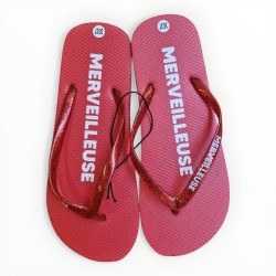 Tongs paillettes merveilleuse