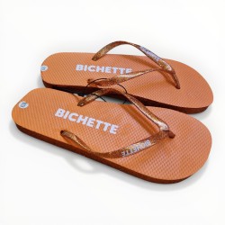 Tongs paillettes bichette