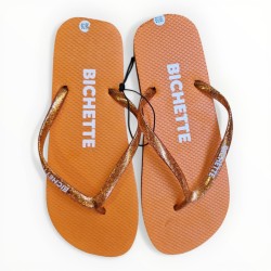 Tongs paillettes bichette