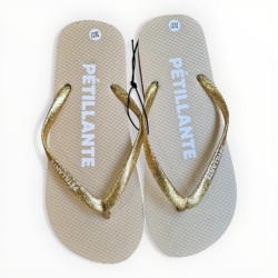 Tongs paillettes pétillante