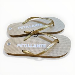 Tongs paillettes pétillante