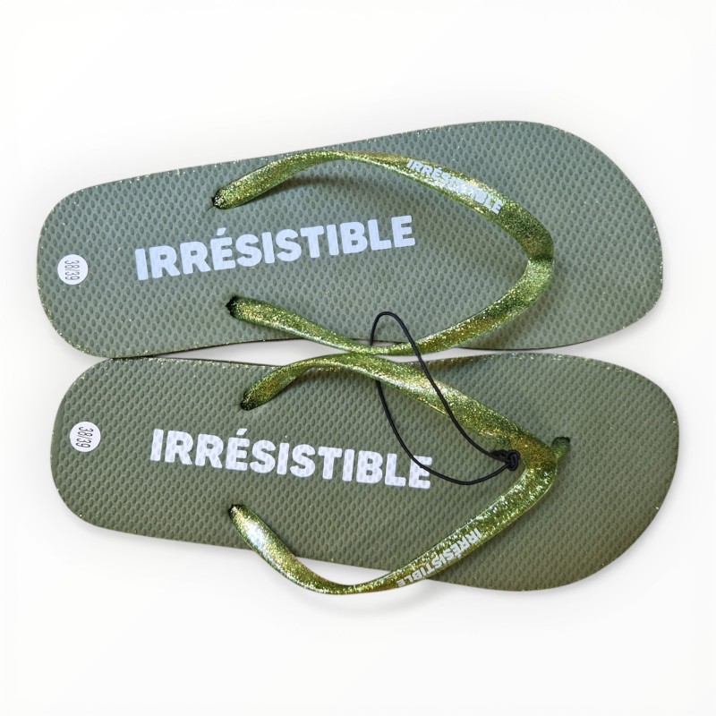 Tongs paillettes irrésistible