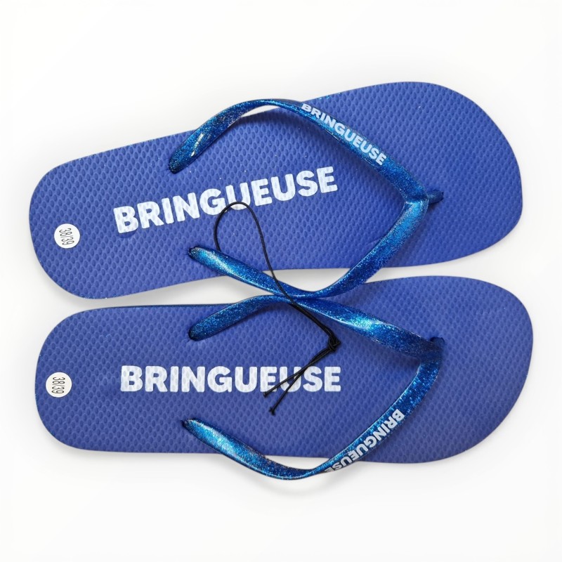 Tongs paillettes bringueuse