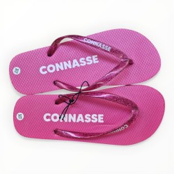 Tongs paillettes connasse