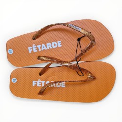 Tongs paillettes fêtarde