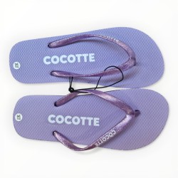 Tongs paillettes cocotte