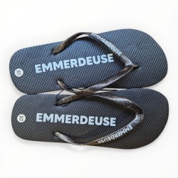 Tongs paillettes emmerdeuse