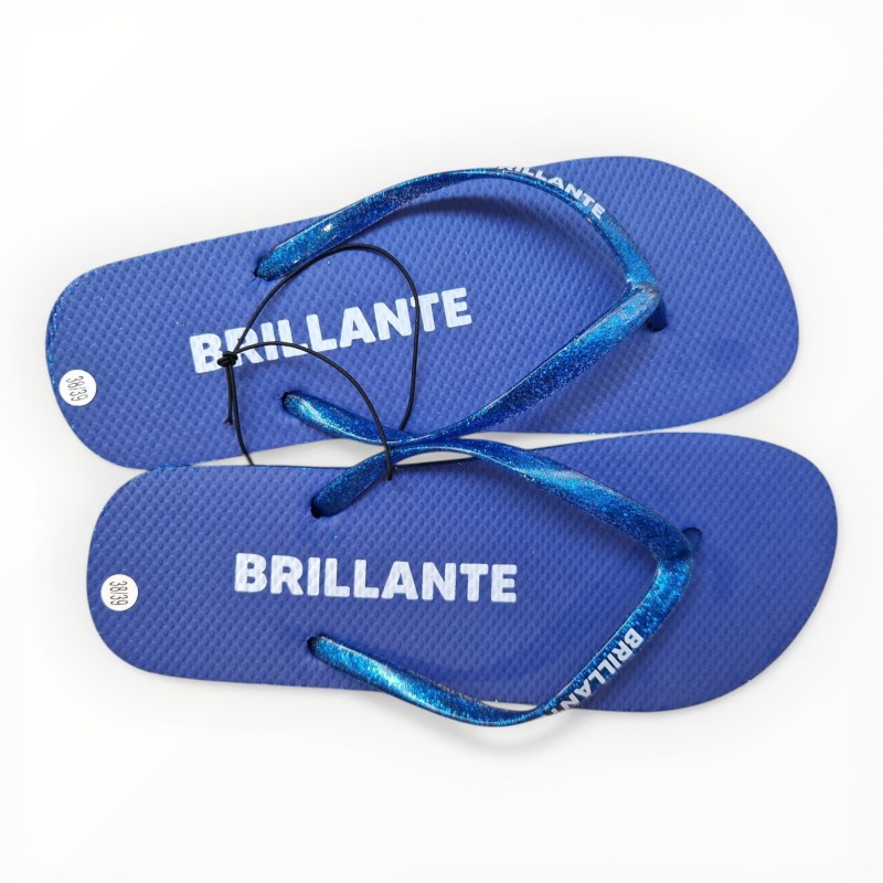 Tongs paillettes brillante