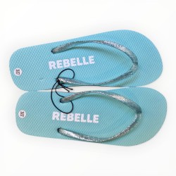 Tongs paillettes rebelle