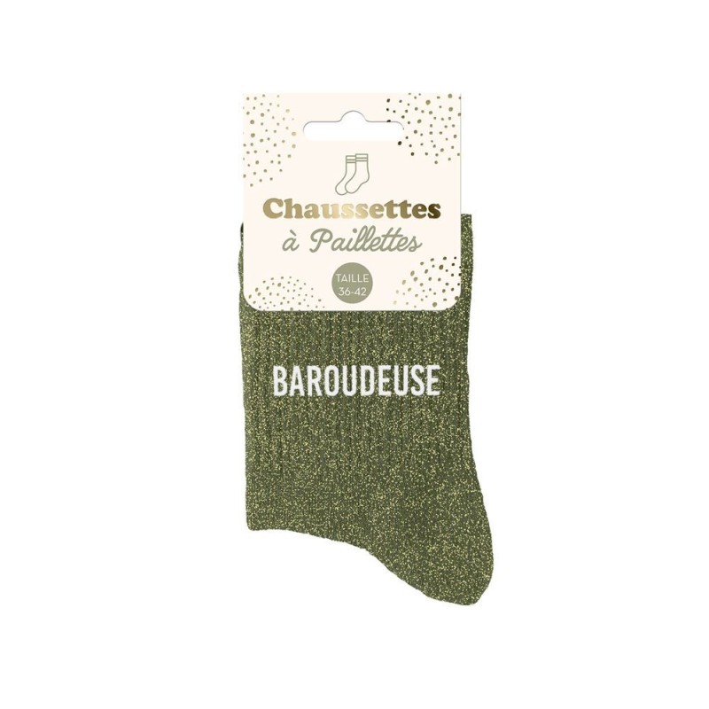 Chaussettes à paillettes Baroudeuse