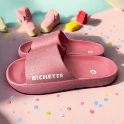 Claquettes à paillettes fille Bichette