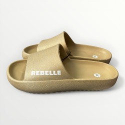 Claquettes à paillettes fille Rebelle