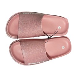 Claquettes paillettes connasse rose clair