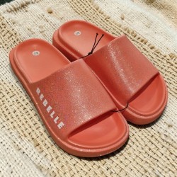 claquettes rebelle orange