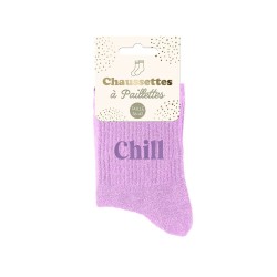 chaussette paillette chill