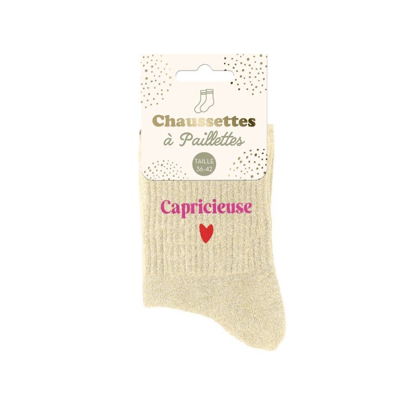 chaussette paillette capricieuse