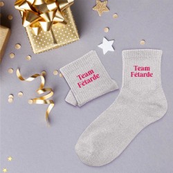 Chaussettes à paillettes Team fêtarde