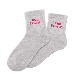 Chaussettes à paillettes Team fêtarde