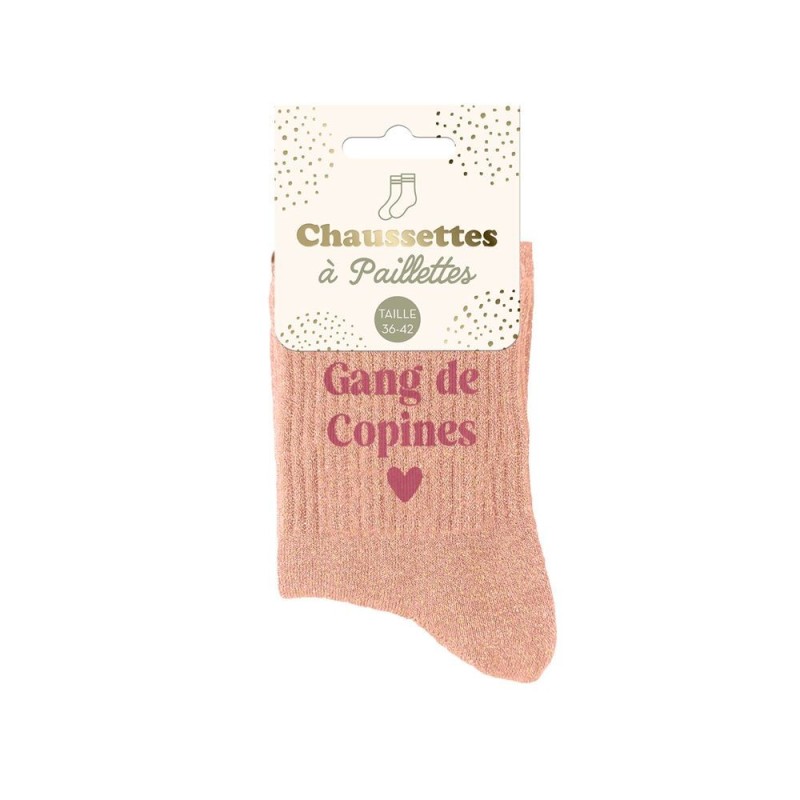chaussettes paillettes gang de copines