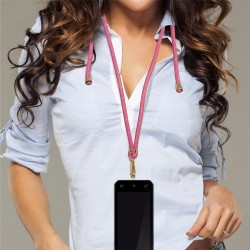 Cordon de Téléphone à Paillettes Bleu – Accessoire Mode