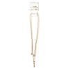 Cordon de Téléphone à Paillettes Beige