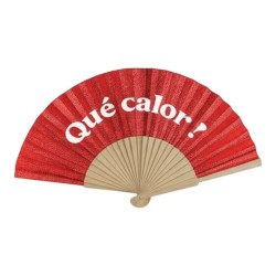Éventail à Paillettes Rouge – Qué calor !