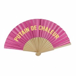 Éventail à Paillettes Fuchsia – Putain de Chaleur