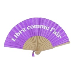 Éventail à Paillettes Violet – Libre comme l'air