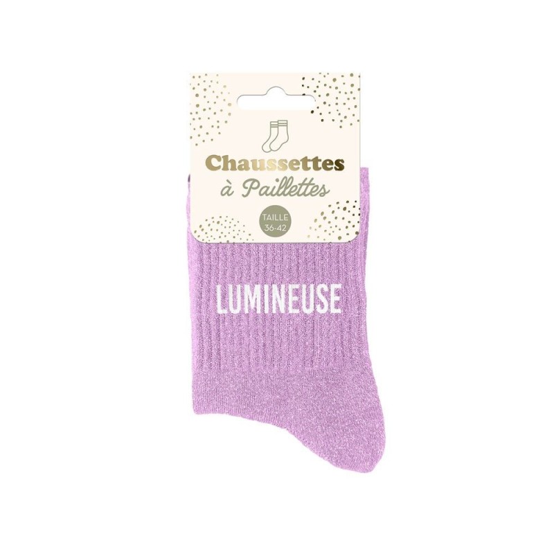 chaussette peillette lumineuse