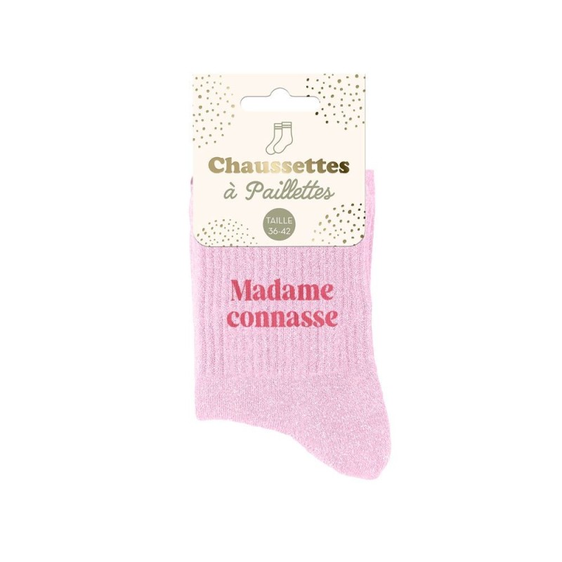 chaussettes paillettes madame connasse
