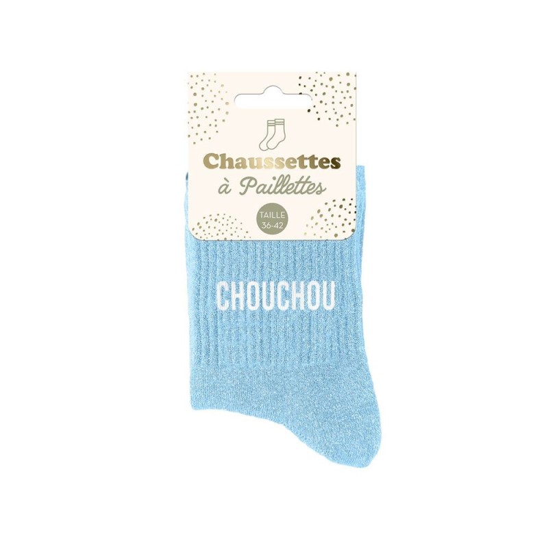 chaussettes paillettes chouchou