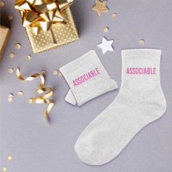 Chaussettes à paillettes associable