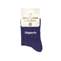 chaussettes paillettes dinguerie