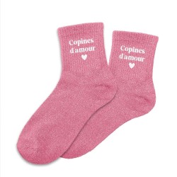 Chaussettes à paillettes copine d'amour