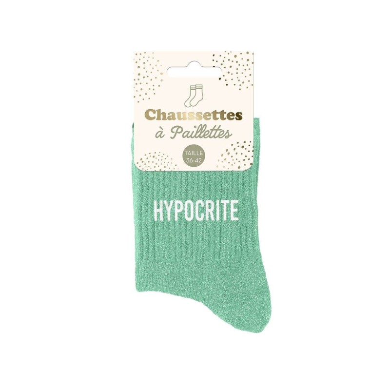chaussette paillette hypocrite