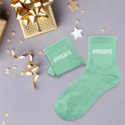 Chaussettes à paillettes hypocrite